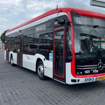 De nieuwe elektrische stadsbus 12 m van HTM De nieuwe elektrische stadsbus 12 m van HTM