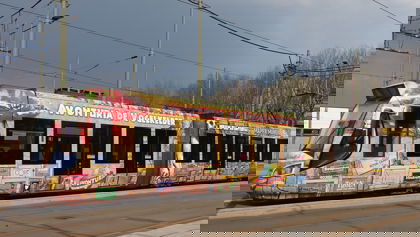 RandstadRail met Vogelkelder advertentie RandstadRail met Vogelkelder advertentie