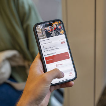 HTM reisapp op mobiel HTM reisapp op mobiel
