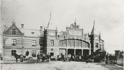 Paardentramremise Scheveningen 1900  Paardentramremise Scheveningen 1900