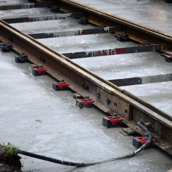 Tramspoor bovenaanzicht  Tramspoor bovenaanzicht
