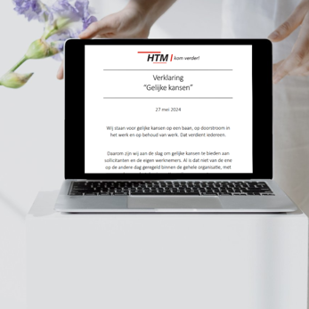 HTM ondertekent verklaring voor gelijke kansen bij werving en selectie om te streven naar een inclusievere arbeidsmarkt Verklaring voor gelijke kansen bij werving en selectie
