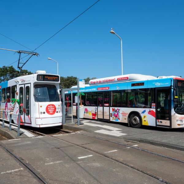 Bikinilijn en Stap in de Zooomerbus naast elkaar Bikinilijn en Stap in de Zooomerbus naast elkaar