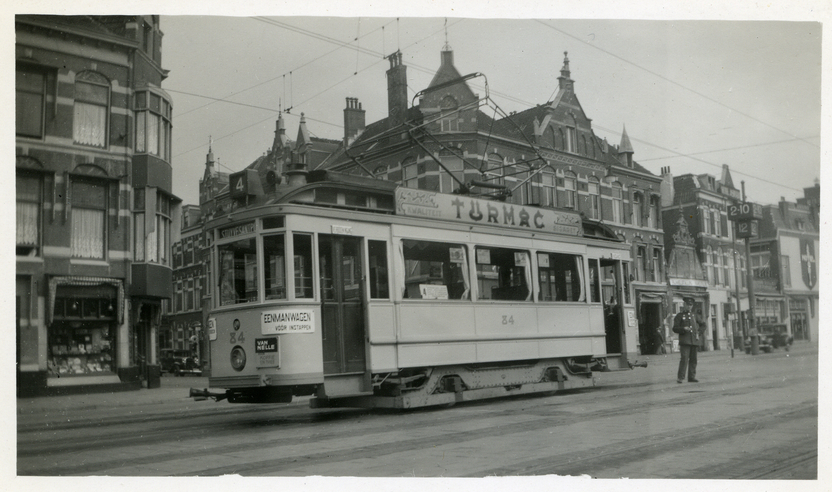 Stationsplein Eenmanwagen 12 Mei 1936 
