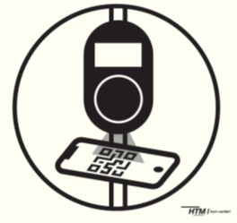 voorbeeld van QR-code scannen onder incheckapparaat