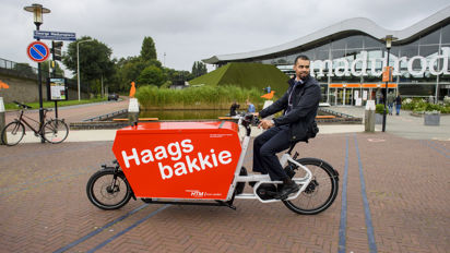 Haagsbakkie bakfiets bij madurodam Haagsbakkie bakfiets bij madurodam