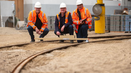 HTM spoorwerkzaamheden met 3 werknemers HTM spoorwerkzaamheden met 3 werknemers